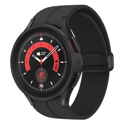 Galaxy Watch5 Pro 45mm SM-R920NZKAXJP ブラックチタニウム|中古