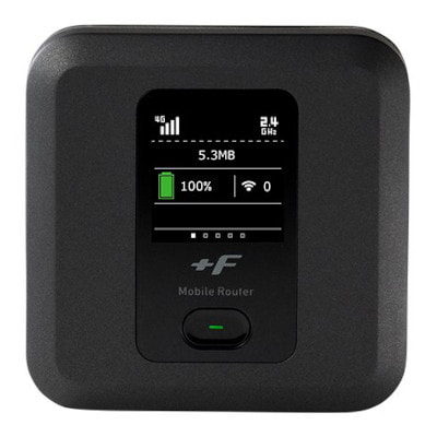 イオシス｜モバイルWiFiルーター +F FS040W マットブラック