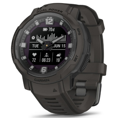 Garmin Instinct Crossover Dual Power 010-02730-41 Graphite|中古 