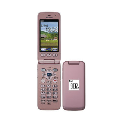 docomo らくらくホン　F-01M ピンク　本体のみ　SIMロック解除済357372107383822