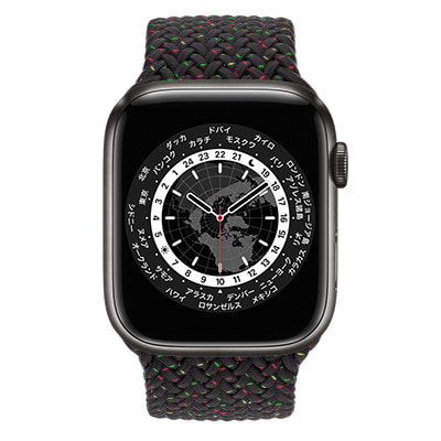 Apple Watch Edition Series7 45mm GPS+Cellularモデル ML8X3J/A+MMWN3FE/A  A2478【スペースブラックチタニウムケース/Black Unityブレイデッドソロループ(サイズ7)】|中古ウェアラブル端末格安販売の【イオシス】