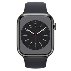 Apple Watch Series8 45mm GPS+Cellularモデル MNKU3J/A A2775【グラファイトステンレススチールケース/ミッドナイトスポーツバンド】