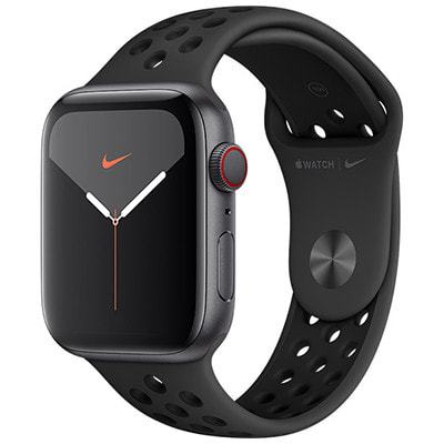 Apple Watch Nike+ Series5 44mm GPS+Cellularモデル MX3F2J/A  A2157【スペースグレイアルミニウムケース/アンスラサイト ブラックNikeスポーツバンド】|中古ウェアラブル端末格安販売の【イオシス】