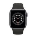 Apple Watch Series6 40mm GPSモデル MG133J/A A2291【スペースグレイアルミニウムケース/ブラックスポーツバンド】