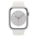 Apple Watch Series8 45mm GPSモデル MP6N3J/A A2771【シルバーアルミニウムケース/ホワイトスポーツバンド】