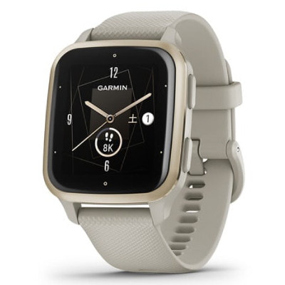 Garmin Venu Sq 2 Music 010-02700-72 French Gray/Cream Gold|中古