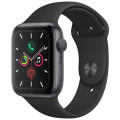 Apple Watch Series5 44mm GPSモデル MWVF2J/A A2093【スペースグレイアルミニウムケース/ブラックスポーツバンド】