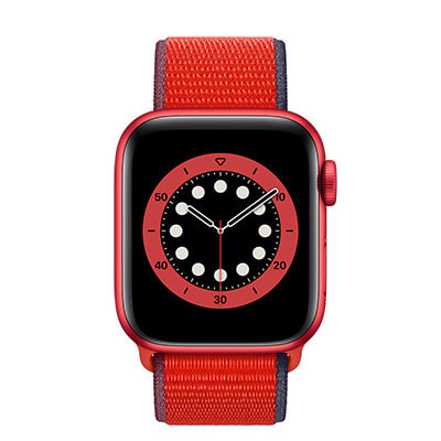 Apple Watch Series6 40mm GPSモデル M02C3J/A+MG443FE/A  A2291【PRODUCT)REDアルミニウムケース/(PRODUCT)REDスポーツループ】