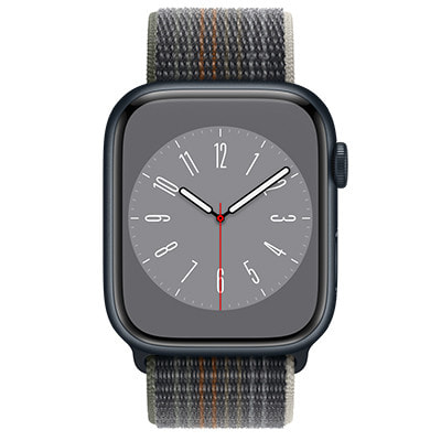 Apple Watch Series8 45mm GPS+Cellularモデル MNN73J/A+MPLA3FE/A  A2775【ミッドナイトアルミニウムケース/ミッドナイトスポーツループ】