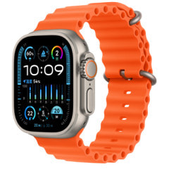 Apple Watch Ultra2 49mm GPS+Cellularモデル MREH3J/A A2986【ナチュラルチタニウムケース/オレンジオーシャンバンド】