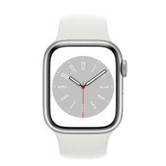Apple Watch Series8 41mm GPSモデル MP6K3J/A A2770【シルバーアルミニウムケース/ホワイトスポーツバンド】