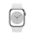 Apple Watch Series8 41mm GPSモデル MP6K3J/A A2770【シルバーアルミニウムケース/ホワイトスポーツバンド】