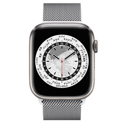 Apple Watch Edition Series7 45mm GPS+Cellularモデル ML8Y3J/A+ML783FE/A  A2478【チタニウムケース/シルバーミラネーゼループ】