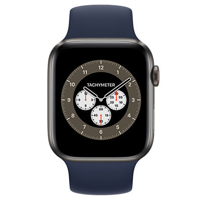 Apple Watch Edition Series6 44mm GPS+Cellularモデル M0H13J/A+MYW92FE/A  A2376【スペースブラックチタニウムケース/ディープネイビーソロループ(サイズ7)】|中古ウェアラブル端末格安販売の【イオシス】