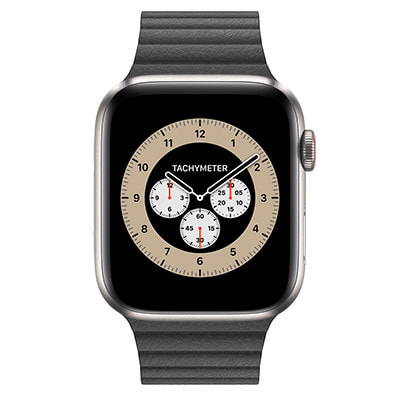 Apple Watch Edition Series6 44mm GPS+Cellularモデル M0H23J/A+MXAA2FE/A  A2376【チタニウムケース/ブラックレザーループ】|中古ウェアラブル端末格安販売の【イオシス】