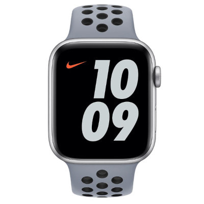 Apple Watch Nike Series6 44mm GPS+Cellularモデル M0H53J/A+MG403FE/A  A2376【シルバーアルミニウムケース/オブシディアンミスト ブラックNikeスポーツバンド】