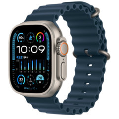 Apple Watch Ultra2 49mm GPS+Cellularモデル MREG3J/A A2986【ナチュラルチタニウムケース/ブルーオーシャンバンド】