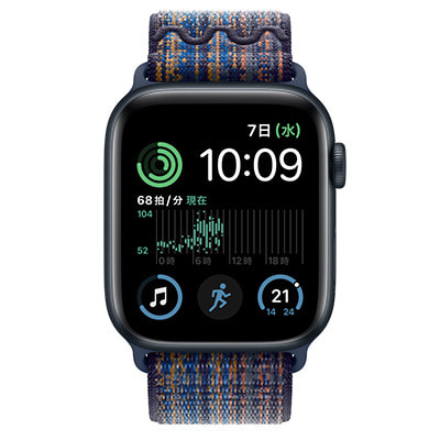 第2世代】Apple Watch SE 44mm GPSモデル MRTW3J/A+MTL53FE/A A2723【ミッドナイトアルミニウムケース/ゲームロイヤル  オレンジNikeスポーツループ】|中古ウェアラブル端末格安販売の【イオシス】