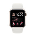 【第2世代】Apple Watch SE 40mm GPSモデル MNL73J/A+MP6V3FE/A A2722【スターライトアルミニウムケース/ホワイトスポーツバンド】