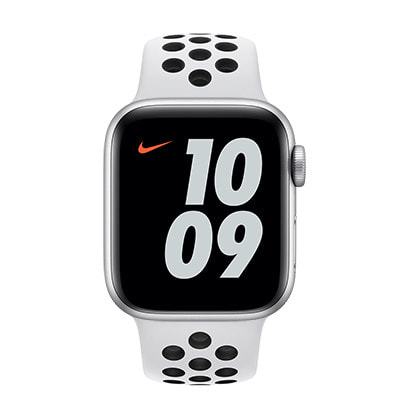 Apple Watch Nike SE 40mm GPSモデル MKQ23J/A A2351【シルバーアルミニウムケース/ピュアプラチナム  ブラックNikeスポーツバンド】