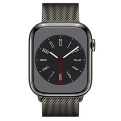 Apple Watch Series8 45mm GPS+Cellularモデル MNKX3J/A A2775【グラファイトステンレススチールケース/グラファイトミラネーゼループ】