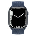Apple Watch Series7 45mm GPSモデル MKNN3J/A+ML6L3FE/A A2474【ミッドナイトアルミニウムケース/アビスブルーブレイデッドソロループ(サイズ7)】