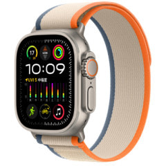Apple Watch Ultra2 49mm GPS+Cellularモデル MRF23J/A A2986【ナチュラルチタニウムケース/オレンジ ベージュトレイルループ】