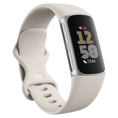 イオシス｜Fitbit Charge6 Porcelainバンド/Silverアルミニウムケース GA05185-AP