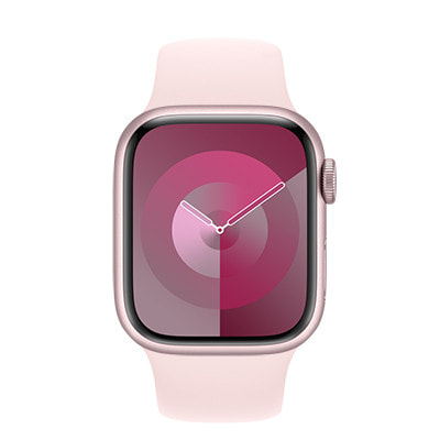Apple Watch Series9 41mm GPSモデル MR943J/A A2978【ピンクアルミニウムケース/ライトピンクスポーツバンド】