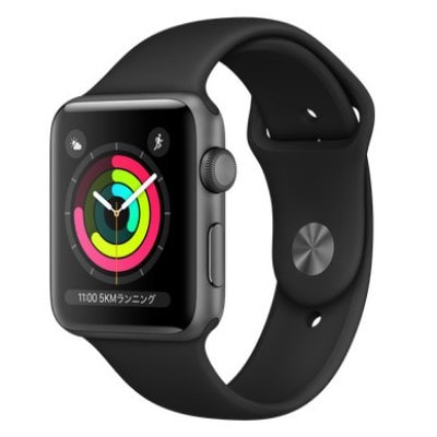 Apple Watch Series3 42mm GPSモデル MTF32J/A A1859【スペースグレイ 