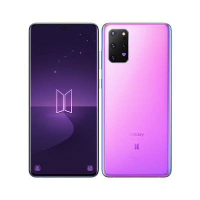 【SIMロック解除済】au Galaxy S20+ 5G BTS Edition SCG02 B Purpleスマートフォン本体