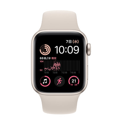 【第2世代】Apple Watch SE 40mm GPS+Cellularモデル MRFX3J/A  A2725【スターライトアルミニウムケース/スターライトスポーツバンド】