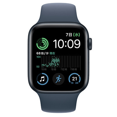 第2世代】Apple Watch SE 44mm GPS+Cellularモデル MRWV3J/A+MT3R3FE/A  ミッドナイトアルミニウムケース/ストームブルースポーツバンド】|中古ウェアラブル端末格安販売の【イオシス】