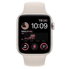 【第2世代】Apple Watch SE 44mm GPS+Cellularモデル MRGX3J/A A2724【スターライトアルミニウムケース/スターライトスポーツバンド】