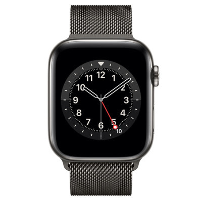 Apple Watch Series6 44mm GPS+Cellularモデル M09J3J/A  A2376【グラファイトステンレススチールケース/グラファイトミラネーゼループ】