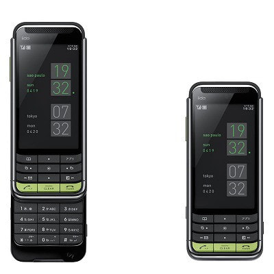 au G9 iida デザイン携帯 ガラケー 携帯 モックアップ サンプル