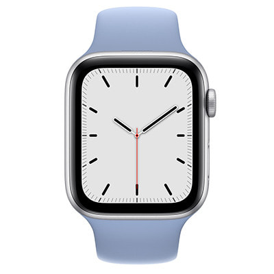 Apple Watch SE 44mm GPSモデル MKQF3J/A+MN2D3FE/A  A2352【シルバーアルミニウムケース/ブルーフォグスポーツバンド】