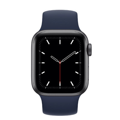 Apple Watch SE 40mm GPSモデル MYE02J/A+MYW92FE/A A2351【スペースグレイアルミニウムケース/ ディープネイビーソロループ(サイズ7)】|中古ウェアラブル端末格安販売の【イオシス】