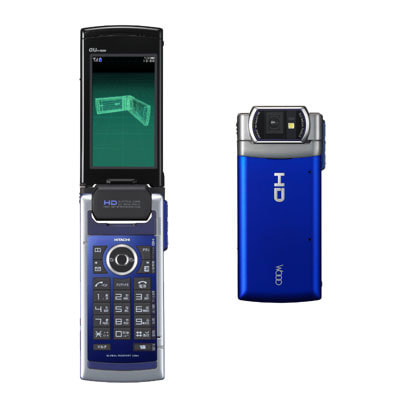 ✨超レア au Mobile Hi-Vision CAM Wooo HIY01 Mobile Hi-Vision CAM Wooo (HIY01) レイズブルー|中古ガラケー格安