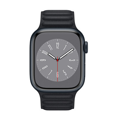 Apple Watch Series8 41mm GPSモデル MNPC3J/A+ML7R3FE/A A2770【ミッドナイトアルミニウムケース/ ミッドナイトレザーリンク】|中古ウェアラブル端末格安販売の【イオシス】
