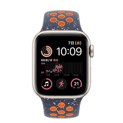 第2世代】Apple Watch SE 40mm GPSモデル MRTQ3J/A+MUUU3FE/A A2722【スターライトアルミニウム ケース/ブルーフレームNikeスポーツバンド】|中古ウェアラブル端末格安販売の【イオシス】