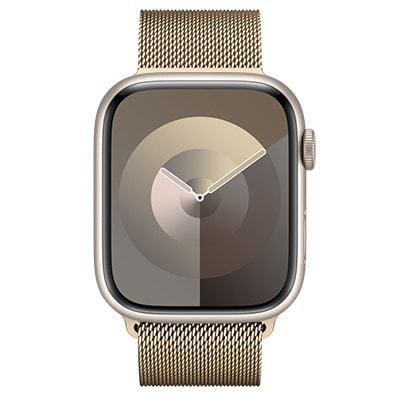 Apple Watch Series9 45mm GPS+Cellularモデル MRQG3J/A+MTJP3FE/A A2984【スターライト アルミニウムケース/ゴールドミラネーゼループ】|中古ウェアラブル端末格安販売の【イオシス】