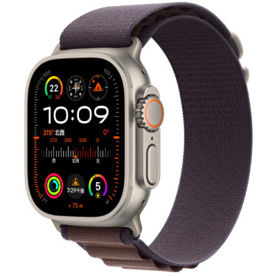 Apple Watch Ultra2 49mm GPS+Cellularモデル MRER3J/A  A2986【チタニウムケース/インディゴアルパインループ】|中古ウェアラブル端末格安販売の【イオシス】