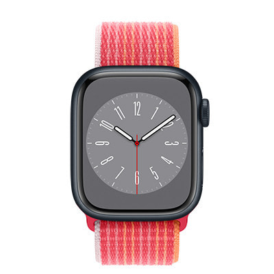 Apple Watch Series8 41mm GPSモデル MNPC3J/A+MPL83FE/A A2771【ミッドナイトアルミニウム ケース/(PRODUCT)REDスポーツループ】|中古ウェアラブル端末格安販売の【イオシス】