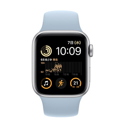 第2世代】Apple Watch SE 40mm GPSモデル MRTT3J/A+MWMM3FE/A A2722【シルバー アルミニウムケース/ライトブルースポーツバンド】|中古ウェアラブル端末格安販売の【イオシス】