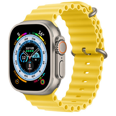 Apple Watch Ultra 49mm GPS+Cellularモデル MNHG3J/A A2684【チタニウムケース/イエローオーシャンバンド 】|中古ウェアラブル端末格安販売の【イオシス】