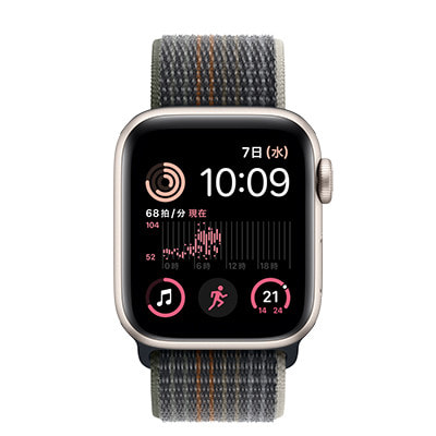 第2世代】Apple Watch SE 40mm GPSモデル MNL73J/A+MPL53FE/A A2722【スターライトアルミニウムケース/ ミッドナイトスポーツループ】|中古ウェアラブル端末格安販売の【イオシス】