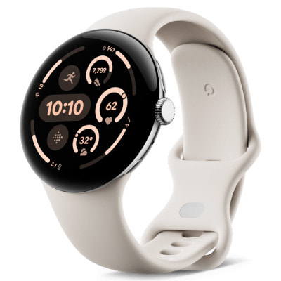 Google Pixel Watch3 45mm Wi-Fiモデル Polished Silverアルミ