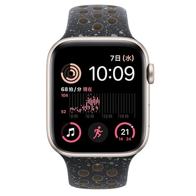 第2世代】Apple Watch SE 44mm GPSモデル MRTW3J/A+MUV33FE/A A2723【スターライトアルミニウムケース/ ミッドナイトスカイNikeスポーツバンド】|中古ウェアラブル端末格安販売の【イオシス】