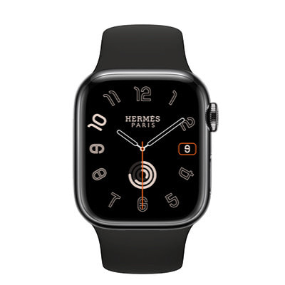 Apple Watch Hermes Series9 41mm GPS+Cellularモデル MRQ53J/A  A2982【スペースブラックステンレススチールケース/Hermesブラックスポーツバンド】|中古ウェアラブル端末格安販売の【イオシス】